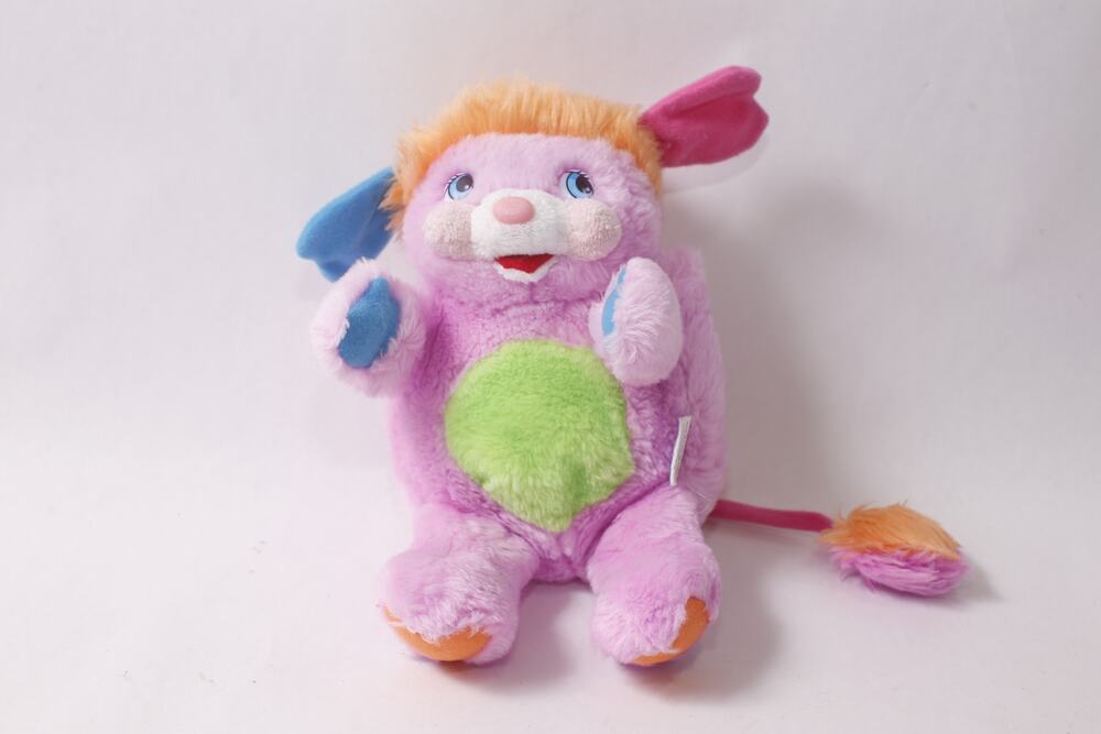 Japanese 2008 Popples Pancake Plush Ball-shaped Stuffed Animal ~ 260730-WH 463